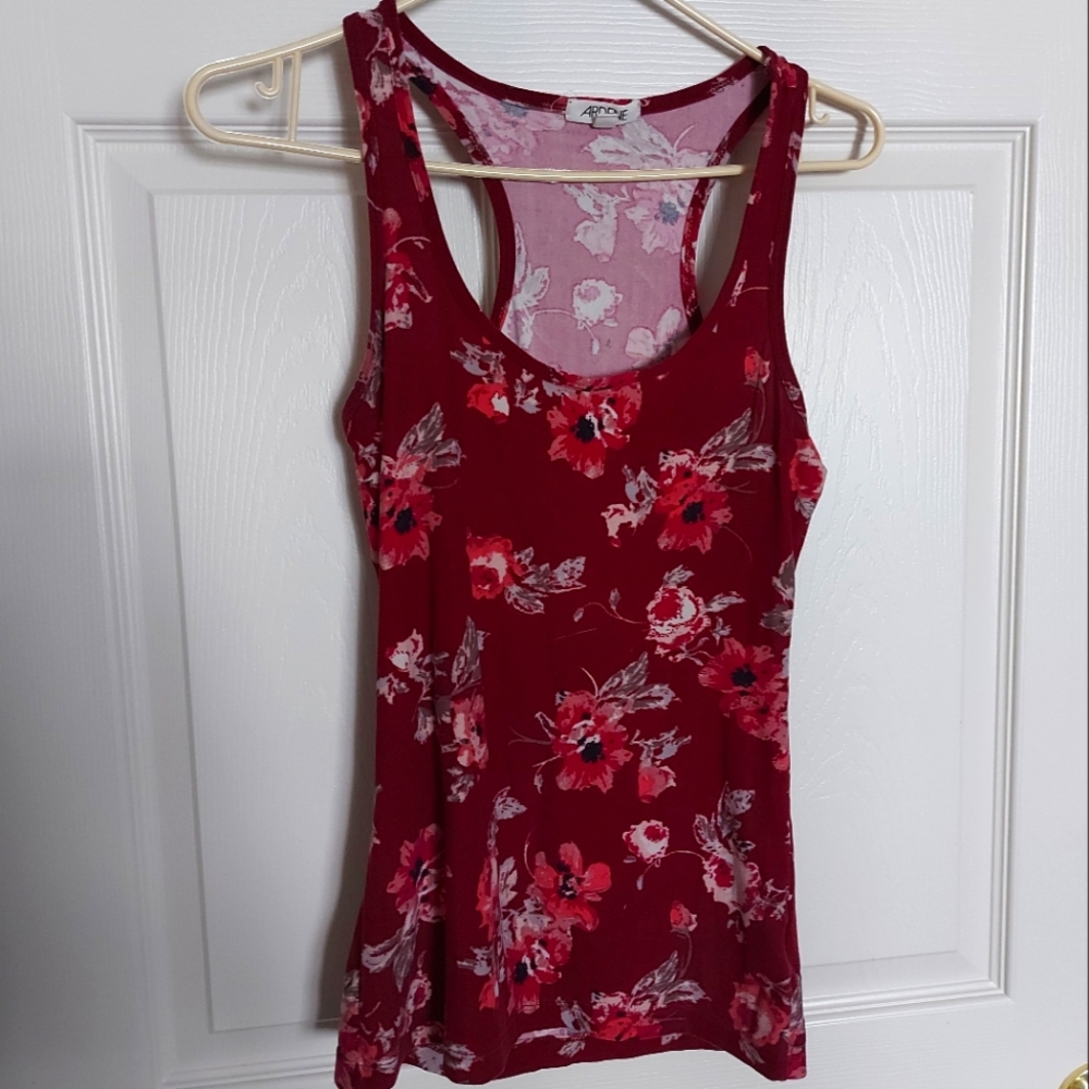 ⭐ Free with Purchase - Burgundy Floral Tank from Ardene